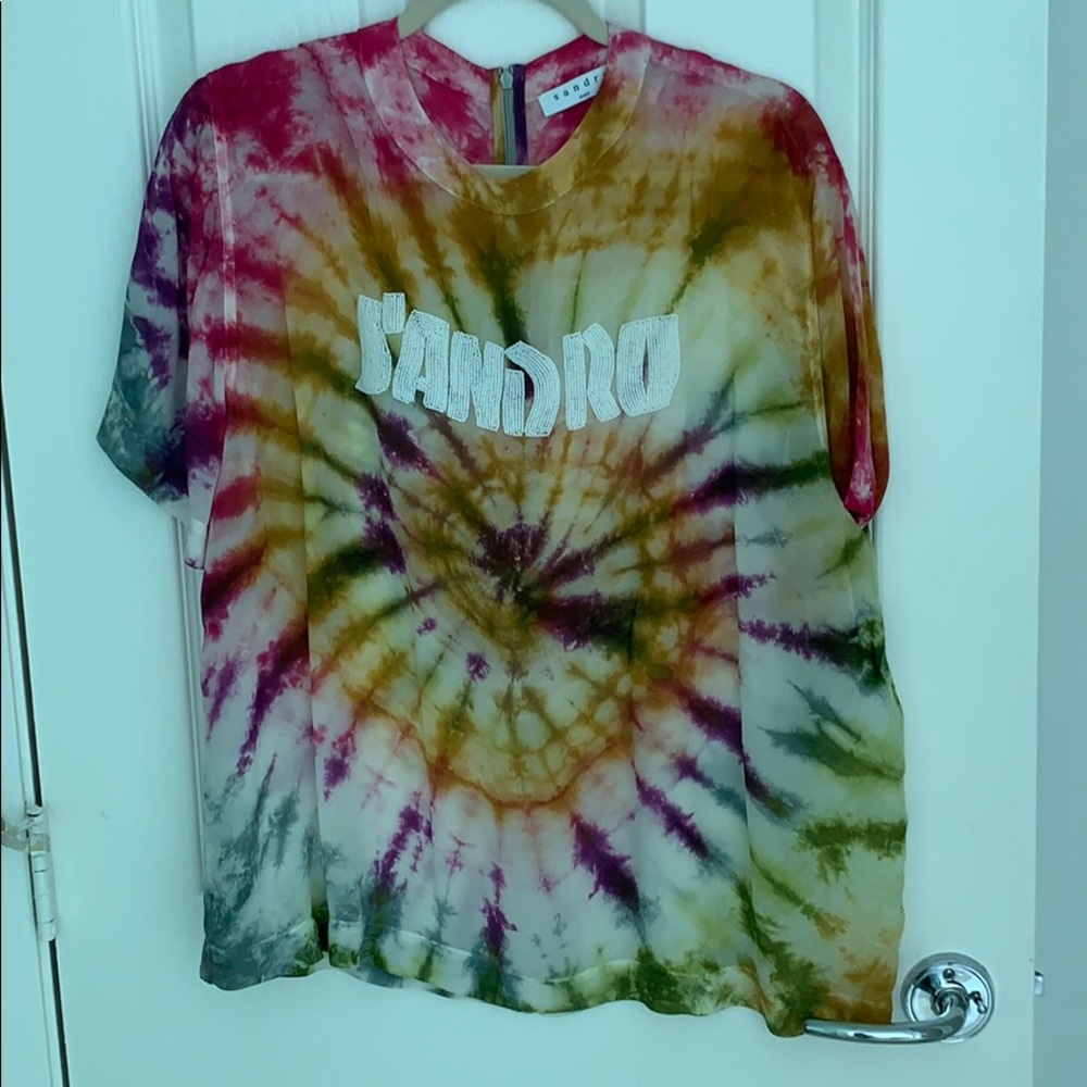 Sandro tie dye blouse